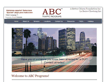 Tablet Screenshot of abctraffic.com